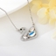 Show details for swan Platinum Plated Pendant Necklace with Worldwide Shipping