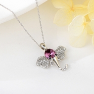 Show details for Top Swarovski Element Platinum Plated Pendant Necklace Show details for Top Swarovski Element Platinum Plated Pendant Necklace