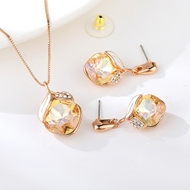 Picture of Top Artificial Crystal Small 3 Piece Jewelry Set