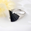 Show details for Designer Platinum Plated Artificial Crystal Ring with Low MOQ