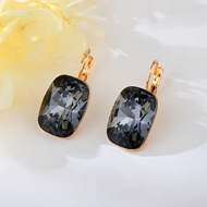 Show details for Impressive Black Zinc Alloy Earrings with Low MOQ Show details for Impressive Black Zinc Alloy Earrings with Low MOQ