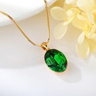 Show details for Purchase Green Zinc Alloy Pendant Necklace Exclusive Online Show details for Purchase Green Zinc Alloy Pendant Necklace Exclusive Online