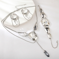 Show details for Unique Swarovski Element Zinc Alloy 3 Piece Jewelry Set Show details for Unique Swarovski Element Zinc Alloy 3 Piece Jewelry Set