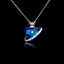 Show details for Fashionable Love & Heart Blue Pendant Necklace