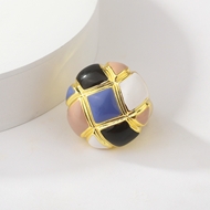 Picture of Reasonably Priced Gold Plated Enamel Fashion Ring from Reliable Manufacturer