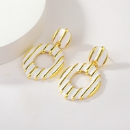 Show details for Amazing Enamel Gold Plated Drop & Dangle Earrings