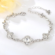 Show details for Irresistible White Clover Fashion Bracelet As a Gift Show details for Irresistible White Clover Fashion Bracelet As a Gift
