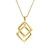 Picture of Filigree Small Gold Plated Pendant Necklace