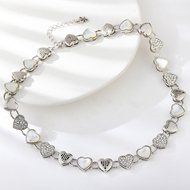 Show details for Beautiful Resin Platinum Plated Collar Necklace Show details for Beautiful Resin Platinum Plated Collar Necklace