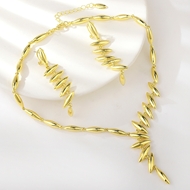Show details for Great Medium Gold Plated 2 Piece Jewelry Set