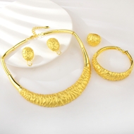 Show details for Unusual Dubai Gold Plated 4 Piece Jewelry Set Show details for Unusual Dubai Gold Plated 4 Piece Jewelry Set