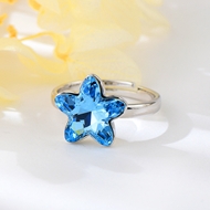 Show details for Beautiful Swarovski Element Platinum Plated Adjustable Ring Show details for Beautiful Swarovski Element Platinum Plated Adjustable Ring