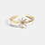 Picture of Bulk Gold Plated White Adjustable Ring Exclusive Online