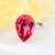 Picture of Platinum Plated Swarovski Element Fashion Ring with Full Guarantee