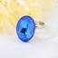 Show details for Famous Medium Blue Adjustable Ring