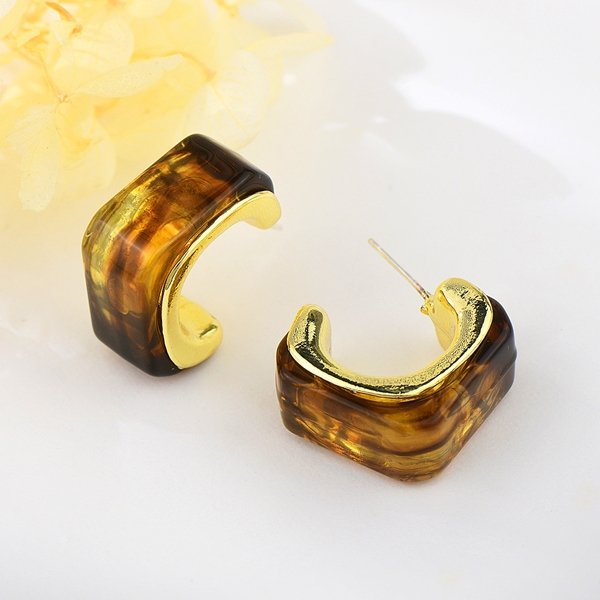 Picture of Top Resin Classic Big Stud Earrings