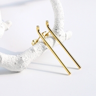 Picture of Eye-Catching White Delicate Big Stud Earrings at Unbeatable Price