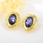 Show details for Reasonably Priced Gold Plated Purple Stud Earrings with Beautiful Craftmanship