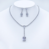 Show details for Copper or Brass Cubic Zirconia 2 Piece Jewelry Set in Flattering Style Show details for Copper or Brass Cubic Zirconia 2 Piece Jewelry Set in Flattering Style