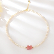 Show details for Purchase Copper or Brass Pink Short Chain Necklace Exclusive Online Show details for Purchase Copper or Brass Pink Short Chain Necklace Exclusive Online