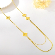 Show details for Shop Zinc Alloy Gold Plated Fashion Sweater Necklace with Wow Elements