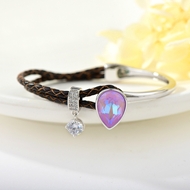 Show details for Hypoallergenic Purple Small Fashion Bangle with Easy Return Show details for Hypoallergenic Purple Small Fashion Bangle with Easy Return