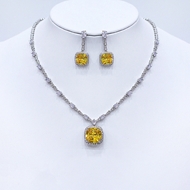 Show details for Good Cubic Zirconia Platinum Plated 2 Piece Jewelry Set Show details for Good Cubic Zirconia Platinum Plated 2 Piece Jewelry Set