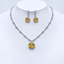 Show details for Good Cubic Zirconia Platinum Plated 2 Piece Jewelry Set