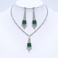 Show details for Low Cost Platinum Plated Copper or Brass 2 Piece Jewelry Set with Low Cost Show details for Low Cost Platinum Plated Copper or Brass 2 Piece Jewelry Set with Low Cost