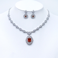 Show details for Amazing Cubic Zirconia Big 2 Piece Jewelry Set Show details for Amazing Cubic Zirconia Big 2 Piece Jewelry Set