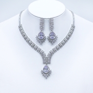 Show details for Copper or Brass Platinum Plated 2 Piece Jewelry Set From Reliable Factory Show details for Copper or Brass Platinum Plated 2 Piece Jewelry Set From Reliable Factory