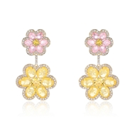 Picture of Hypoallergenic Gold Plated Copper or Brass Big Stud Earrings with Easy Return