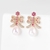 Picture of Bow Pink Dangle Earrings with Beautiful Craftmanship