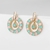 Picture of Copper or Brass Cubic Zirconia Dangle Earrings in Flattering Style