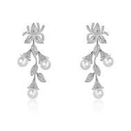 Picture of Impressive White Luxury Dangle Earrings from Certified Factory