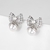 Picture of Low Cost Platinum Plated Bow Dangle Earrings with Low Cost