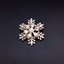 Show details for Pretty Cubic Zirconia Copper or Brass Brooche