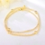 Picture of Buy Gold Plated Medium Fashion Bangle with Wow Elements