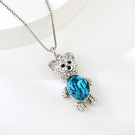 Show details for Low Cost Platinum Plated Bear Pendant Necklace with Low Cost Show details for Low Cost Platinum Plated Bear Pendant Necklace with Low Cost