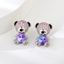 Show details for Trendy Blue Bear Dangle Earrings with No-Risk Refund