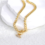 Picture of Copper or Brass Medium Short Chain Necklace at Great Low Price