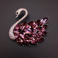 Show details for Buy Platinum Plated Red Brooche in Flattering Style Show details for Buy Platinum Plated Red Brooche in Flattering Style