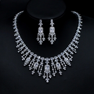 Show details for New Season White Cubic Zirconia 2 Piece Jewelry Set with Full Guarantee Show details for New Season White Cubic Zirconia 2 Piece Jewelry Set with Full Guarantee