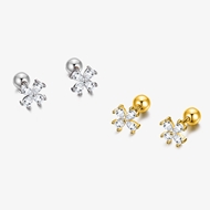 Picture of 999 Sterling Silver Small Stud Earrings Online Shopping