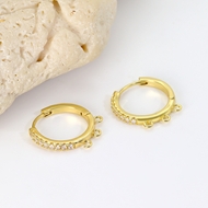 Picture of Recommended White Delicate Huggie Earrings from Top Designer