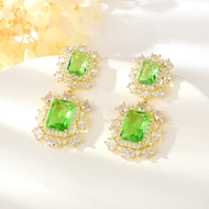 Show details for Low Cost Gold Plated Green Dangle Earrings with Low Cost Show details for Low Cost Gold Plated Green Dangle Earrings with Low Cost