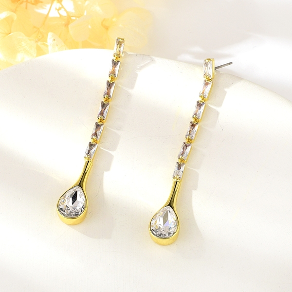 Picture of Purchase Gold Plated Copper or Brass Dangle Earrings Exclusive Online