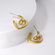 Picture of Famous Medium Gold Plated Small Hoop Earrings