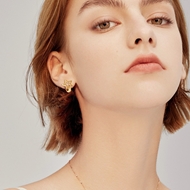 Picture of Staple Small Star Small Hoop Earrings