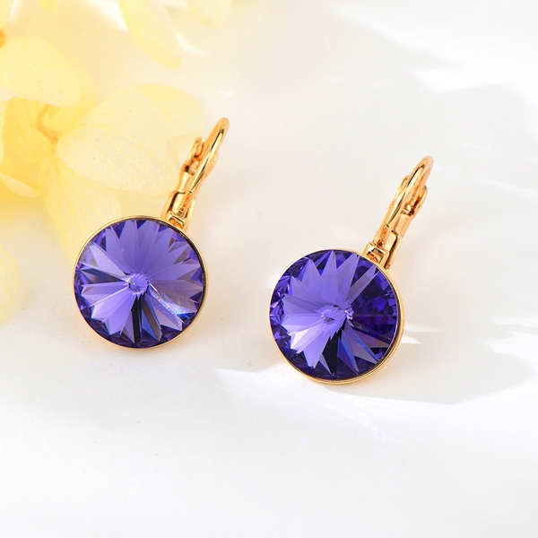 Picture of 12 mm Swarovski Element Crystal Satellite Diamond Earrings